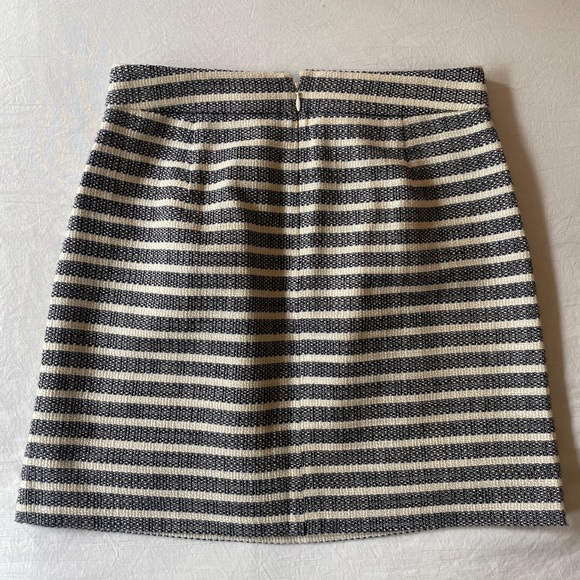 J.Crew Factory 00 gray Stripe Mini Skirt - Picture 2 of 4